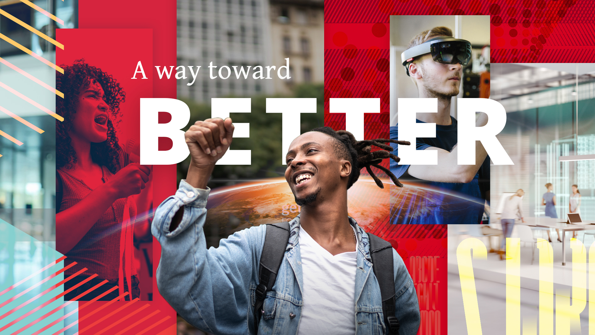 A mood board created for the Destined for Brilliance campaign. 