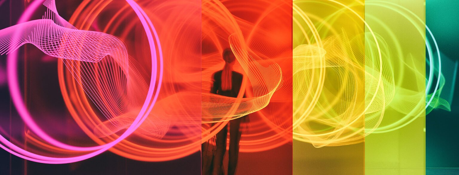 Colorful digital marketing concept