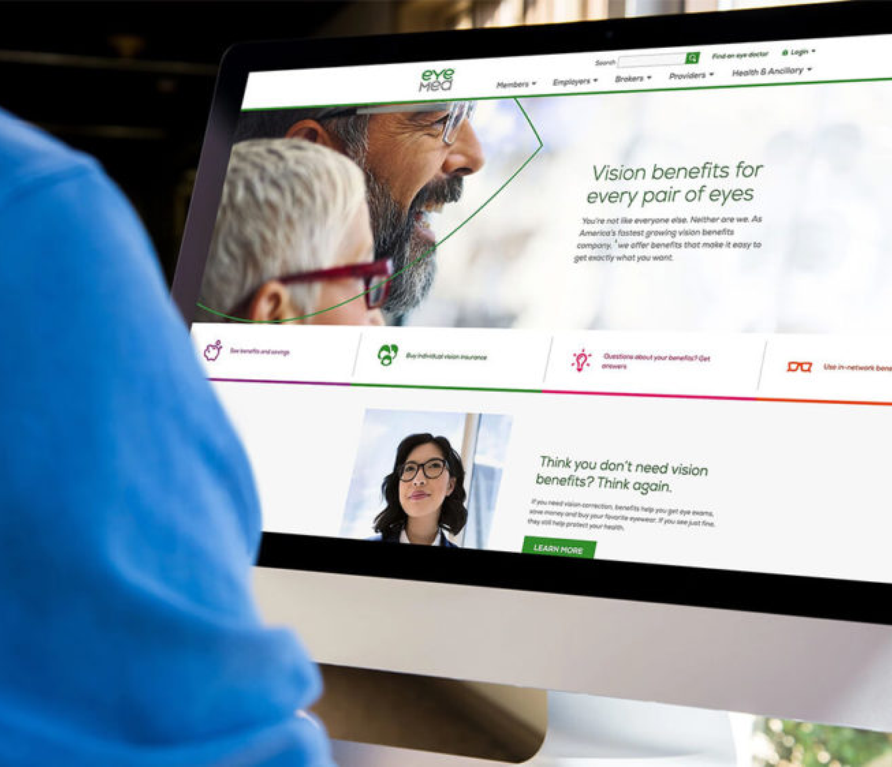 EyeMed homepage redesign