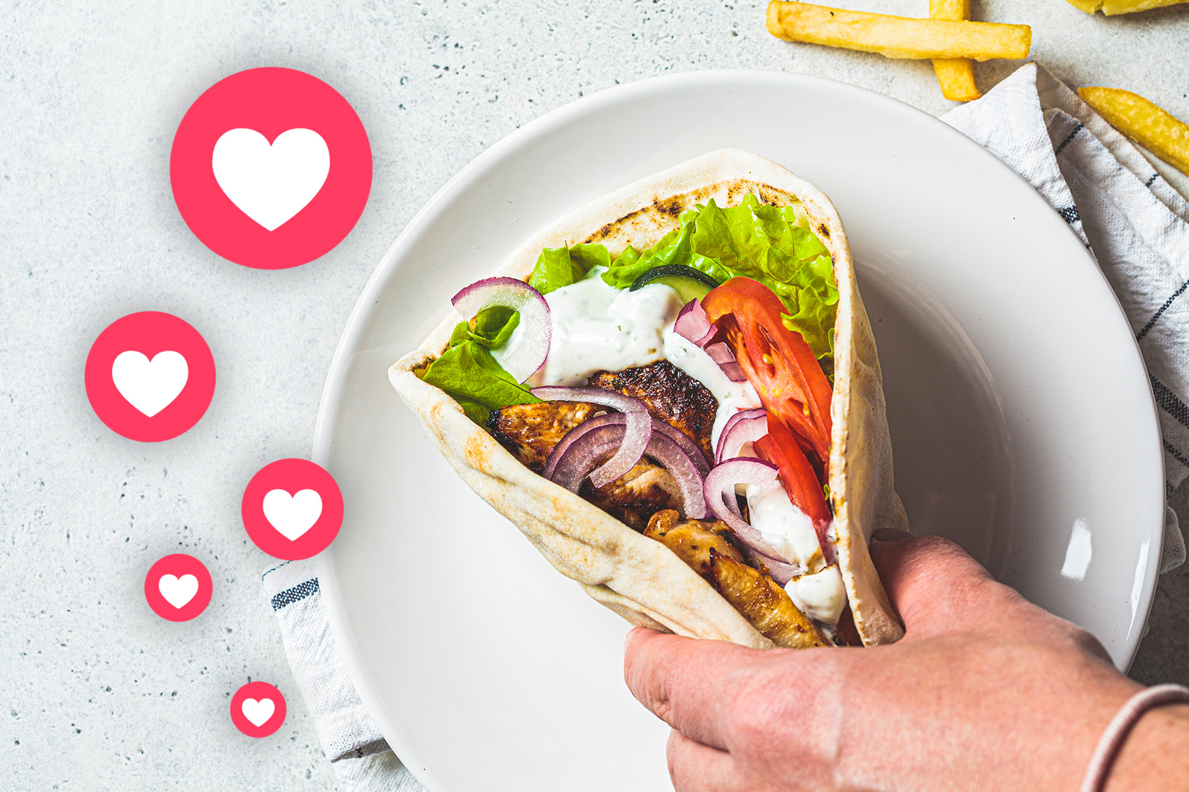 Love gyros influencer post