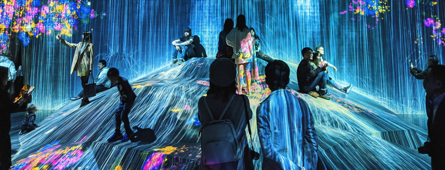 Digital transformation concept with colorful bubbles