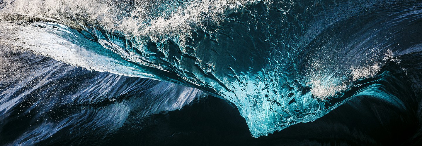Ocean waves aerial view